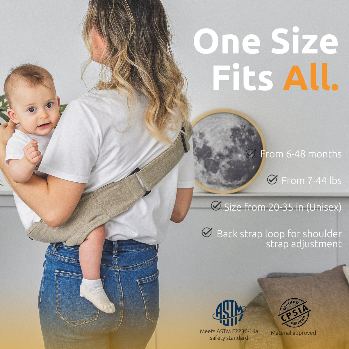 Toddler Sling, AUYEAZGO Ergonomic Baby Sling with Adjustable Strap, So ...